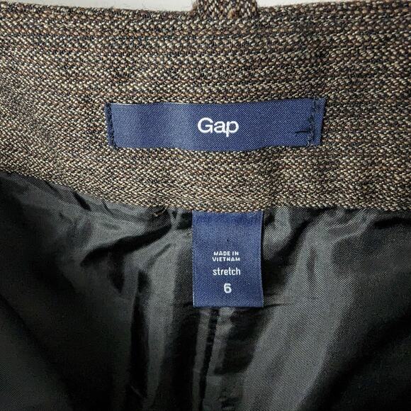 Gap Women's Brown Wool Blend Short Pleated Mini‎ Skirt Size 6 - Picture 6 of 8